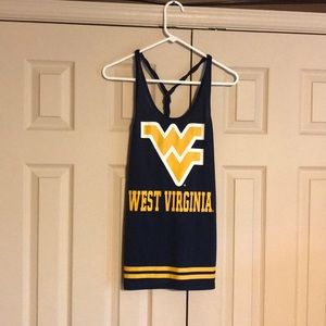 WVU twist back tank